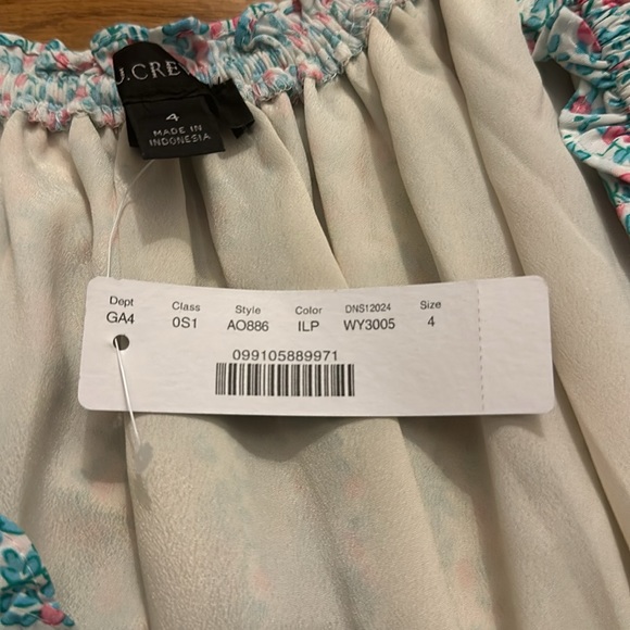 JCREW Puff-sleeve midi dress in floral | size 4 - Picture 9 of 9